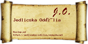 Jedlicska Odília névjegykártya